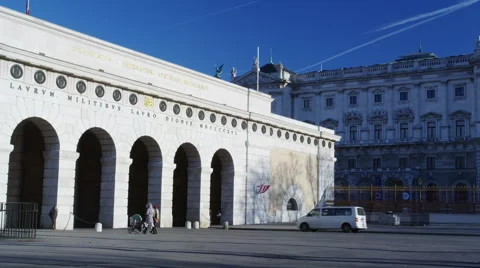 The outer gate of the Hofburg Video stock 55981726