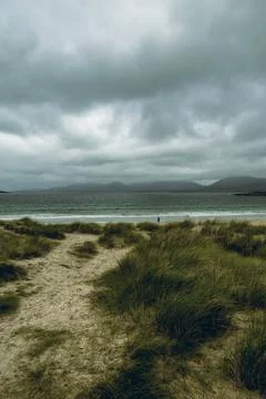 Outer Hebrides beach views Stock Photos
