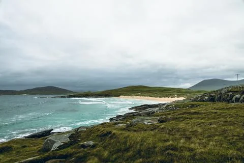 Outer Hebrides beach views Stock Photos