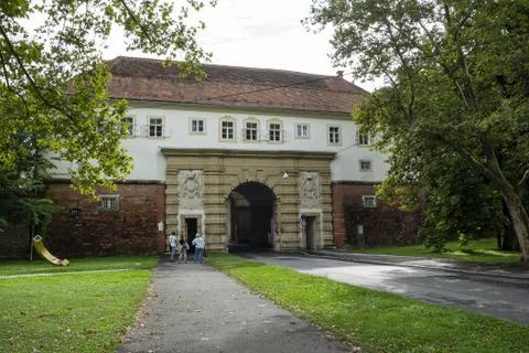 Outer Paulustor building in Graz Stock Photos