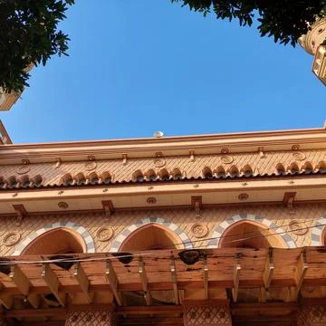 Outer side of the mosque's wall ornaments Stock Photos