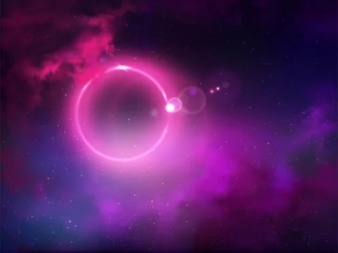 Outer space anomaly abstract background Stock Illustration