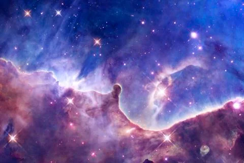 Outer space art. Starfield. Elements of this image furnished by NASA. Foto stock