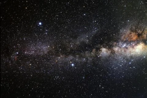 Outer space art. Starfield. Elements of this image furnished by NASA. Stock Photos