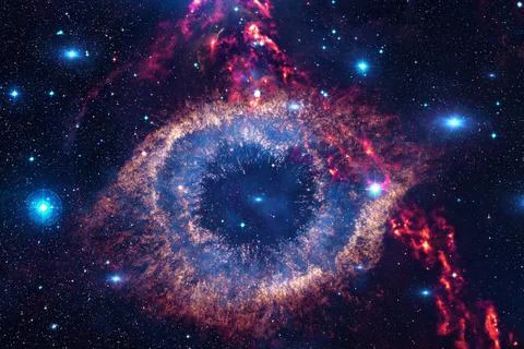 Outer space art. Starfield. Elements of this image furnished by NASA. Foto stock