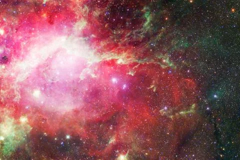 Outer space art. Starfield. Elements of this image furnished by NASA. Foto stock