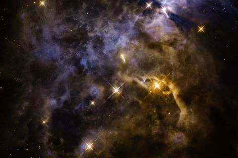 Outer space art. Starfield. Elements of this image furnished by NASA. Foto stock