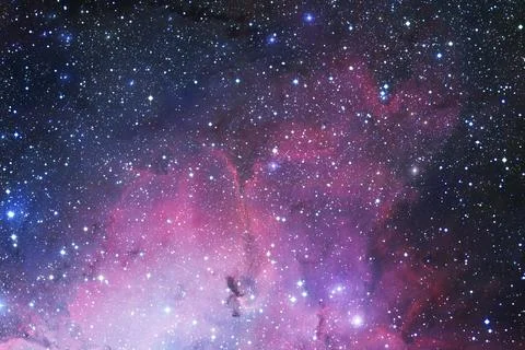 Outer space art. Starfield. Elements of this image furnished by NASA. Stock Photos