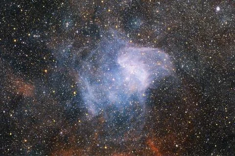 Outer space art. Starfield. Elements of this image furnished by NASA. Foto stock