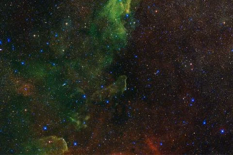 Outer space art. Starfield. Elements of this image furnished by NASA. Foto stock