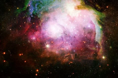 Outer space art. Starfield. Elements of this image furnished by NASA. Foto stock