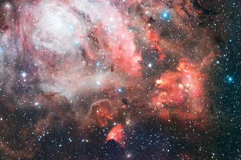 Outer space art. Starfield. Elements of this image furnished by NASA. Foto stock