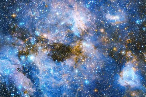 Outer space art. Starfield. Elements of this image furnished by NASA. 库存照片