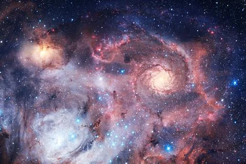 Outer space art. Starfield. Elements of this image furnished by NASA. Foto stock