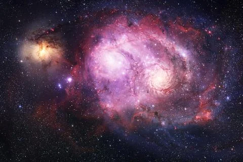 Outer space art. Starfield. Elements of this image furnished by NASA. Fotos Stock