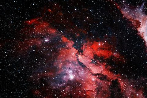 Outer space art. Starfield. Elements of this image furnished by NASA. Stock-Fotos