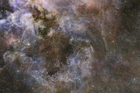 Outer space art. Starfield. Elements of this image furnished by NASA. Foto stock