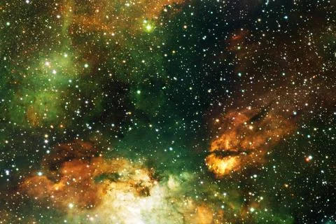 Outer space art. Starfield. Elements of this image furnished by NASA. Foto stock