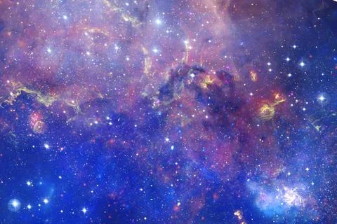 Outer space art. Starfield. Elements of this image furnished by NASA. Foto stock