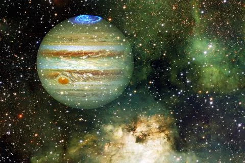 Outer space art. Starfield. Elements of this image furnished by NASA. Stock Photos