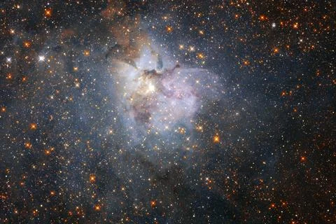 Outer space art. Starfield. Elements of this image furnished by NASA. Stock Photos