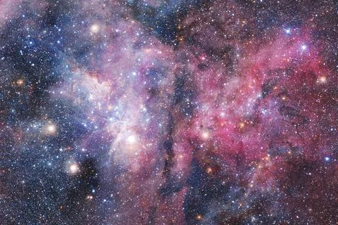Outer space art. Starfield. Elements of this image furnished by NASA. Foto stock