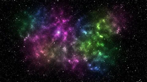 Outer space background with colorful constellation Stock Photos