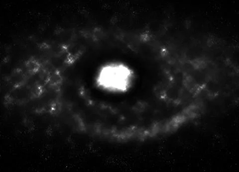 Outer space background. Galaxy, stars and nebula. Illustrazione stock