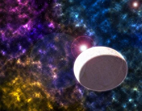Outer space background Stock Illustration