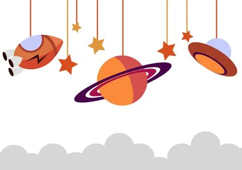 Outer space background Stock Illustration