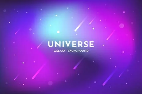 Outer space background. Universe, glowing galaxy abstract backdrop template Stock Illustration