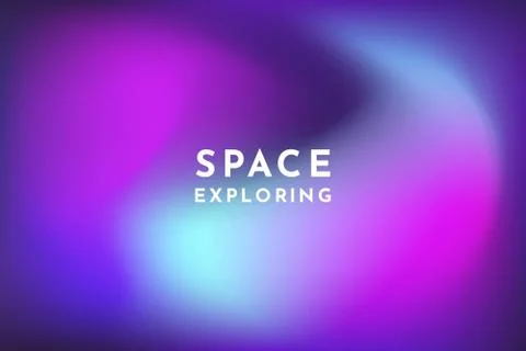 Outer space background. Universe, glowing galaxy abstract backdrop template Illustrazione stock
