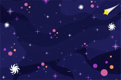 Outer Space Background Vector Stock Illustration