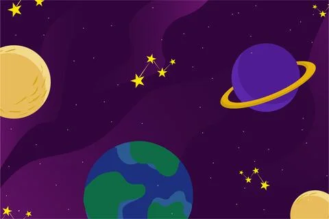 Outer Space Background Vector Stock Illustration