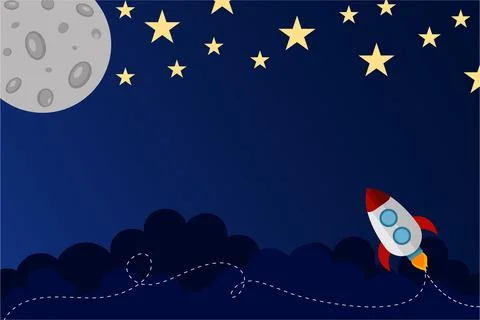 Outer Space Background Vector Stock Illustration