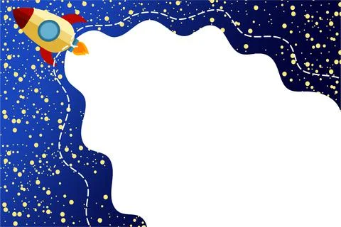 Outer Space Background Vector Stock Illustration