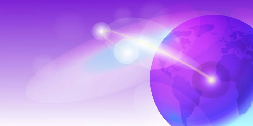 Outer space communication Stock Illustration