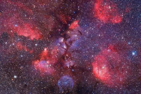 Outer space. Elements of this image furnished by NASA Foto stock