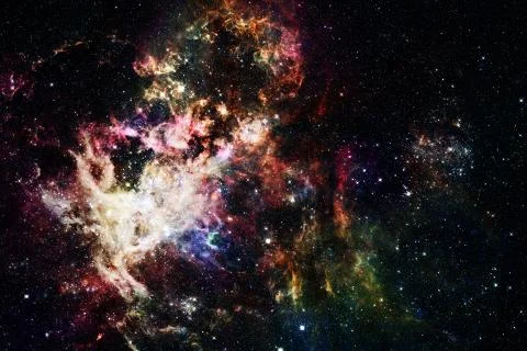 Outer space. Elements of this image furnished by NASA Foto stock