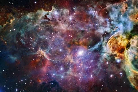 Outer space. Elements of this image furnished by NASA Stockfoto's