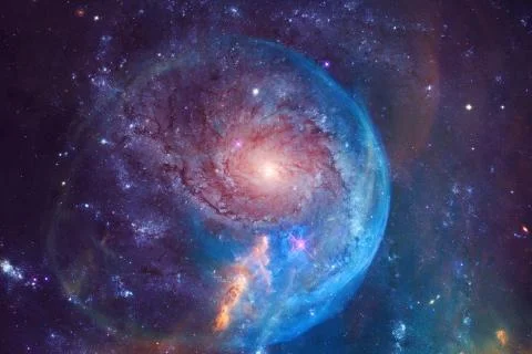 Outer space. Elements of this image furnished by NASA Stockfoto's