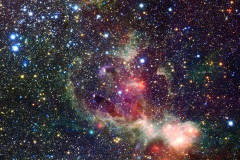 Outer space. Elements of this image furnished by NASA Foto stock