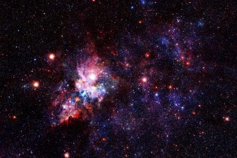 Outer space. Elements of this image furnished by NASA Foto stock