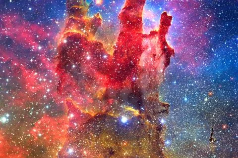 Outer space. Elements of this image furnished by NASA Foto stock