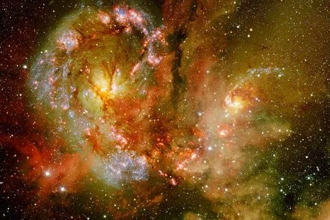Outer space. Elements of this image furnished by NASA 库存照片