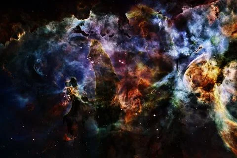 Outer space. Elements of this image furnished by NASA Stockfoto's