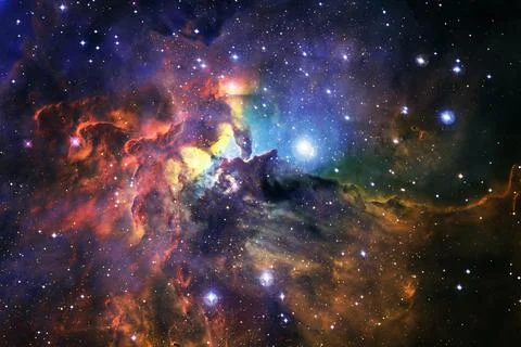 Outer space. Elements of this image furnished by NASA 写真素材