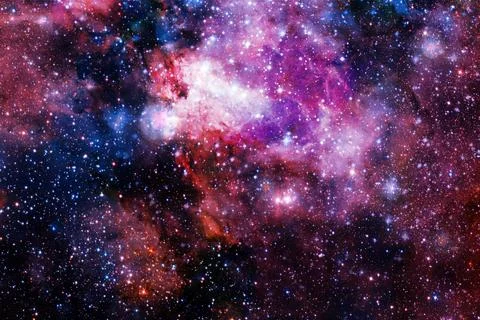 Outer space. Elements of this image furnished by NASA Foto stock