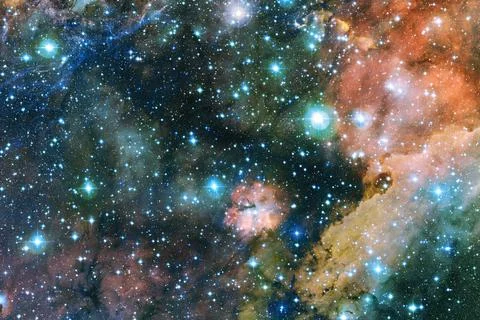 Outer space. Elements of this image furnished by NASA Foto stock