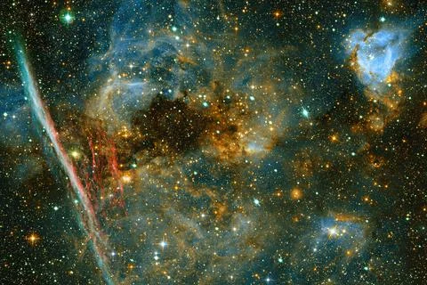 Outer space. Elements of this image furnished by NASA Foto stock